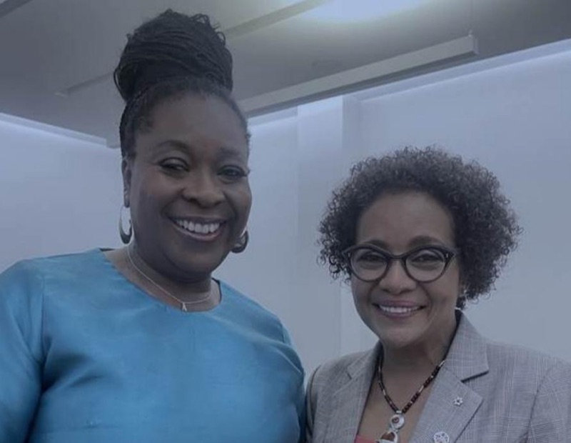 Aba Blankson with Michaelle Jean, former Governor General of Canada